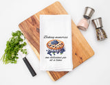 Homemade Blueberry Pie Tea Towel - Kitchen Fruit Towel - Baker Pastry Chef Gift - Farmhouse Towel - Summer Flour Sack Towel -Baking Memories