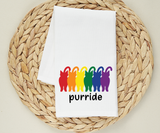 Purride Cat Butt Flour Sack Towel – Celebrate Pride with Purrfection! - Cat Lovers Rainbow Tea Towel