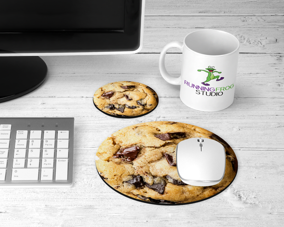 Chocolate Chip Cookie Lovers Mousepad - Keto and Paleo Friendly Cookie Mouse pad - Funny Desk Accessory - Foodie Gift