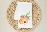 Just Peachy Towel - Fresh Peaches Kitchen Flour Sack - Farmhouse Decor - Kitchen Tea Towel - Housewarming - Kitchen Decor - Spring Peaches