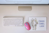 Fun Camel Mouse Pad - Crazy Camel Lady Mouse Pad - Bactrian camels - Birthday Gift - Gift for Her - Desk Accessory