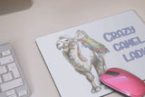 Fun Camel Mouse Pad - Crazy Camel Lady Mouse Pad - Bactrian camels - Birthday Gift - Gift for Her - Desk Accessory
