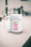 Take Me To The Garden Coffee Mug - Watercolor Gardening Coffee Cup- Birthday Gift for Gardener - Mother's Day Gift - Gardening Gift