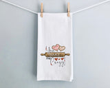You Bake Me Crazy Kitchen Towel -  Valentines Kitchen Towel - Valentines Tea Towel - Farmhouse Hand Towel - Gift For Bakers - Cookier Gift