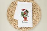 Christmas Cardinal Decor - Christmas Bird Tea Towel - Cardinal Flour Sack Towel - Christmas Gift - Christmas Kitchen - Kitchen Towel