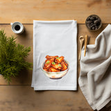 Chicken Wings Flour Sack Towel - Gift for Chicken Wing Lover - Funny Gift for Buffalo Chicken Wing Lover - Foodie Gift - Kitchen Towel