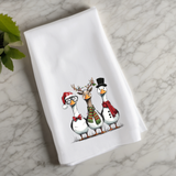 Christmas Geese Flour Sack Towel – Funny Holiday Kitchen Towel, Farmhouse Christmas Decor, Animal Lover Gift, Hostess Gift