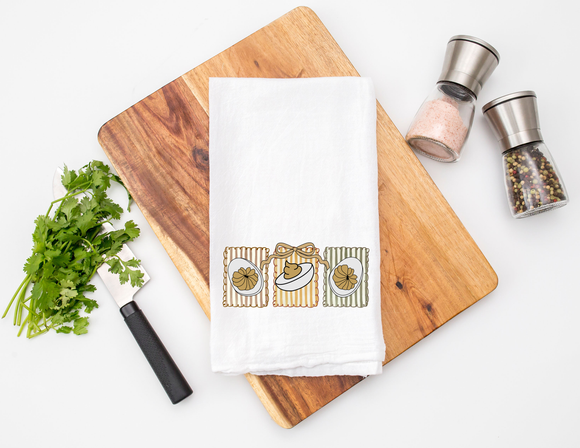 Deviled Eggs Flour Sack Towel – Funny Kitchen Towel, Southern Kitchen Decor, Hostess Gift, Farmhouse Dish Towel