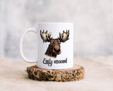 Easily Amoosed Ceramic Coffee Mug - A Moose-t Have for Silly Mornings - Moose Pun Coffee Mug Gift - Moose Lover Gift
