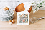 Motherhood Grace and Grit Flour Sack Towel – Earth Tones Floral Kitchen Towel for Mother's Day