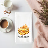 I’ll Just Have the Grilled Cheese Flour Sack Towel – Funny Cheese Lover Kitchen Towel
