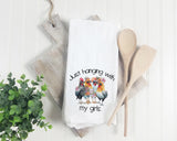 Chicken Tea Towels - Funny Chicken Towel - Henhouse Chickens - Chicken Dish Towels - Chicken Lover Gift - Hostess Gift - Farmhouse Humor