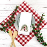 Christmas Hedgehog Flour Sack Towel – Holiday Kitchen Towel, Cute Animal Christmas Decor, Winter Hostess Gift, Farmhouse Kitchen Towel