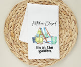Garden Retreat Flour Sack Towel - Gift for Gardener - Gardening Tea Towel - Gardening Kitchen Decor - Home Garden Kitchen Towel