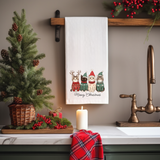 Meowy Christmas Cat Flour Sack Towel – Funny Holiday Kitchen Towel, Cat Lover Gift, Christmas Decor, Pet-Themed Hostess Gift