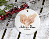 Baby's First Christmas Ornament 2023 - Personalized 1st Christmas Ornament - Newborn Gift - New Baby Ornament - Gift for New Parents