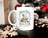 North Pole Book Club Mug | Christmas Coffee Cup | Hot Cocoa Mug | Cozy Winter Gift for Readers | Holiday Book Lover Mug