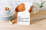 Funny Flour Sack Towel – “Run All the Miles, Drink All the Wine” - Fitness Gift - Runner Kitchen Towel - Wine Lover Gift - Witty Tea Towel