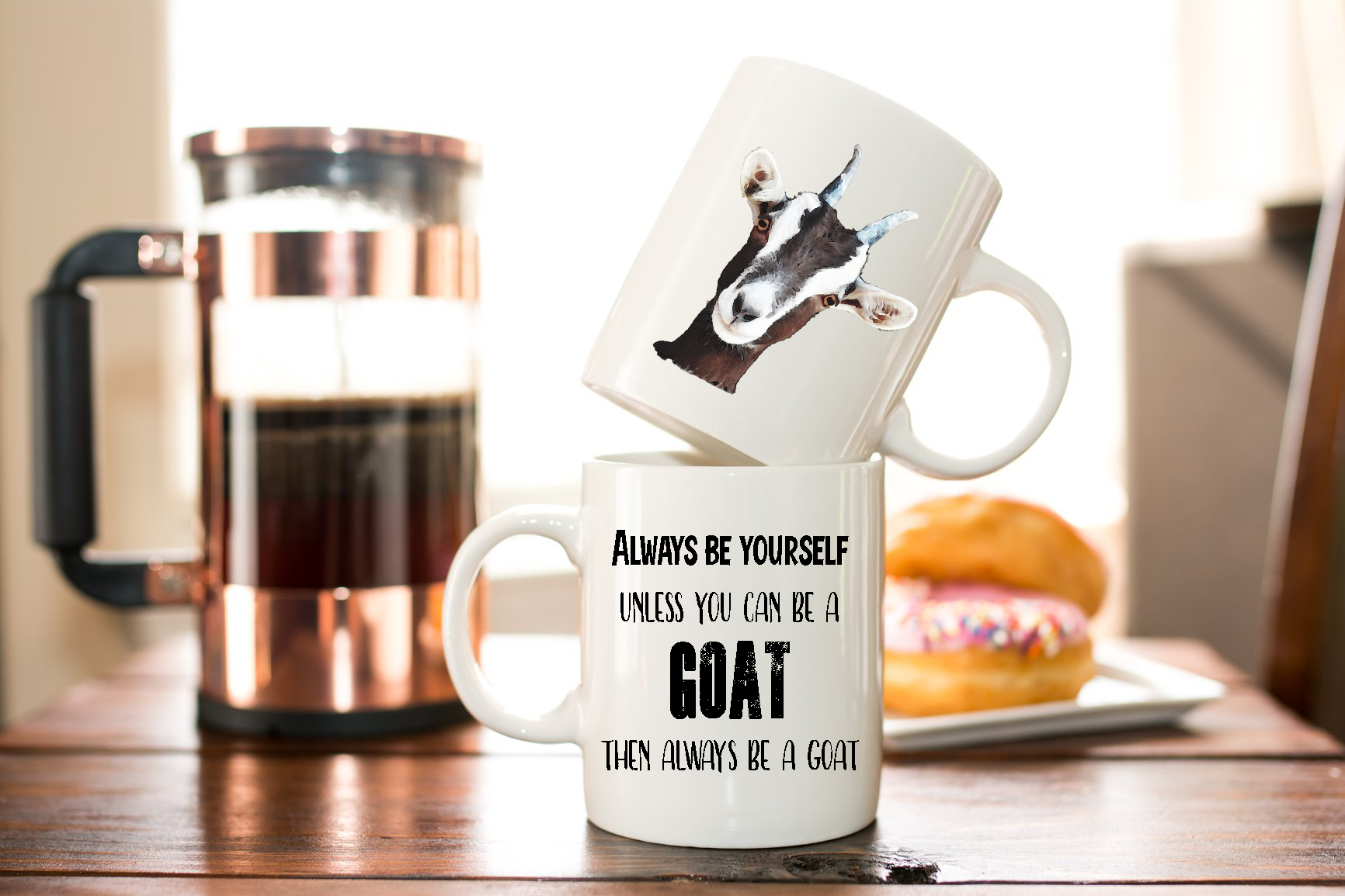 Funny Goat Lover Coffee Mug - "I Work Hard So My Goats Can Have A Better Life" - 11 Oz White Ceramic Mug
