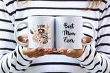 Mama and Baby Raccoon Mother's Day Coffee Mug - Best Mama Ever Watercolor Mama Raccoon Coffee Mug - Mother's Day Coffee Mug