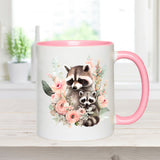 Mama and Baby Raccoon Mother's Day Coffee Mug - Best Mama Ever Watercolor Mama Raccoon Coffee Mug - Mother's Day Coffee Mug