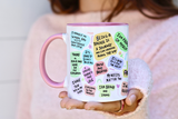 Teacher's Daily Affirmations Mug - Teacher Mug - Gift for New Teacher - Teacher Appreciation Gift idea - Self Love Care