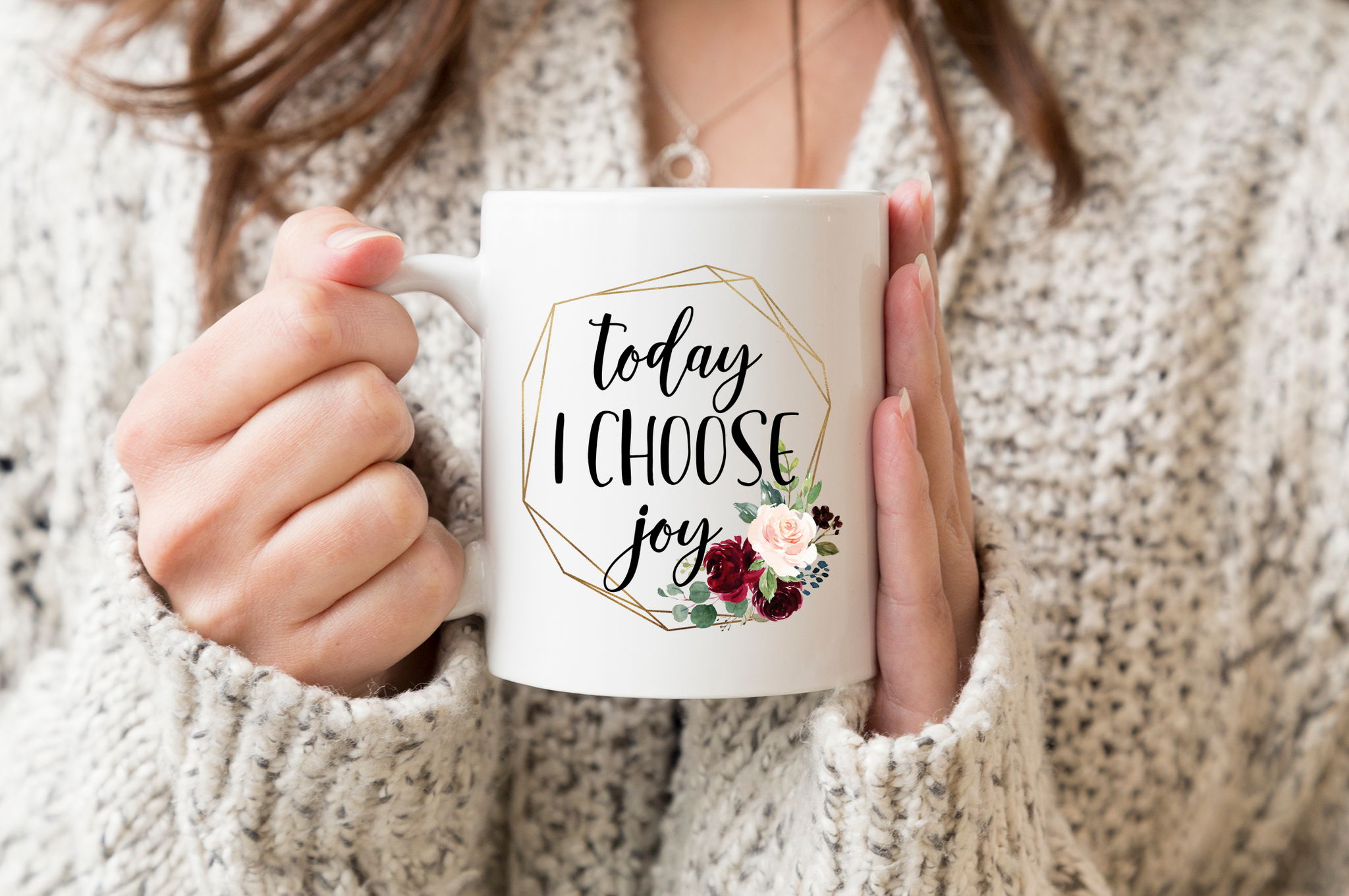 Today I Choose Joy Inspirational Coffee Mug – Running Frog Studio