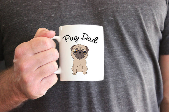 Pug Mom or Pug Dad Coffee Mug