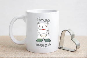 Valentine's Day I Love You Beary Much Coffee Mug