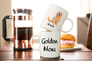 Personalized Golden Retriever  Mom Coffee Mug
