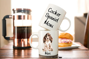 Personalized Cocker Spaniel Mom Coffee Mug Gift - Cocker Spaniel Mom - Dog Lover Gift - Birthday Present - Pet Mug  - Dishwasher Safe Mug