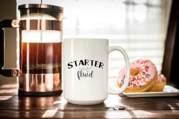 Starter Fluid Mug for Dad-  Car Lover Mug - Unique Birthday or Fathers Day Gift -  Starter Fluid Cup