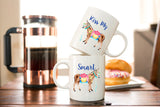 Smart *Donkey* and Kiss My *Donkey* Coffee Mug Gift Set
