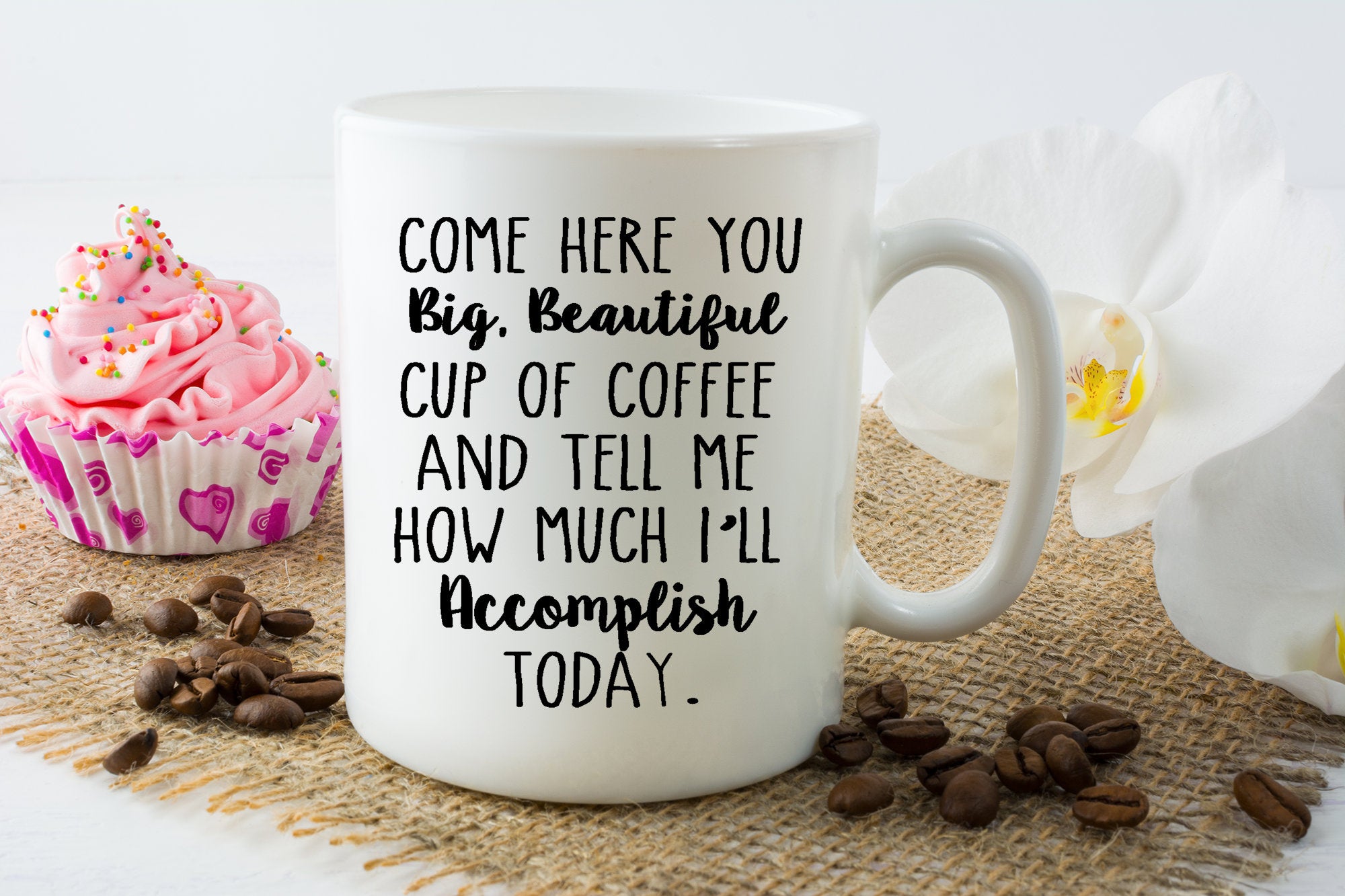 15oz There's A Great Big Beautiful Tomorrow Shining At The End Of Every Day  Matte Black Coffee Mugs - Coffee & Motivation Co. – Coffee & Motivation  Company