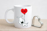 Dog Valentine's Day Coffee Mug