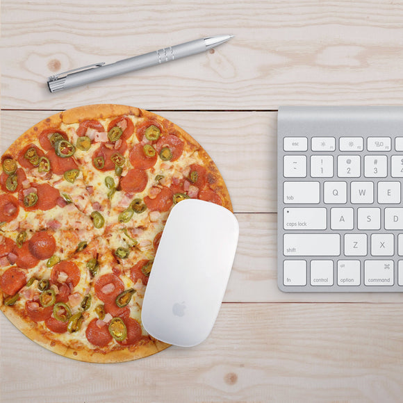 Pizza Lovers Mousepad - Food Mouse Pad - Gift for Dad - Mother's Day Gift - Funny Desk Accessory - Foodie Gift
