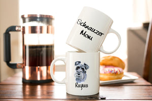 Personalized Schnauzer Mom Coffee Mug Gift
