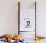 Pumpkin Spice Tea Towel - Fall Decor Flour Sack - Farmhouse Decor - Kitchen Towel - Housewarming Gift - Kitchen Decor - Pumpkin Decor Autumn