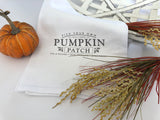Pumpkin Patch Tea Towel - Fall Decor Flour Sack - Farmhouse Decor - Kitchen Towel - Housewarming Gift - Kitchen Decor - Pumpkin Decor Autumn