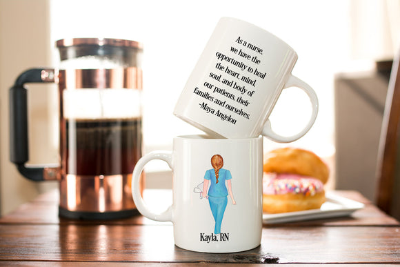 Personalized Nurse Coffee Mug - RN Gift - Nurse Gift - LPN Gift - Nurse Cup - Christmas Gift for Nurse - Nurse Appreciation